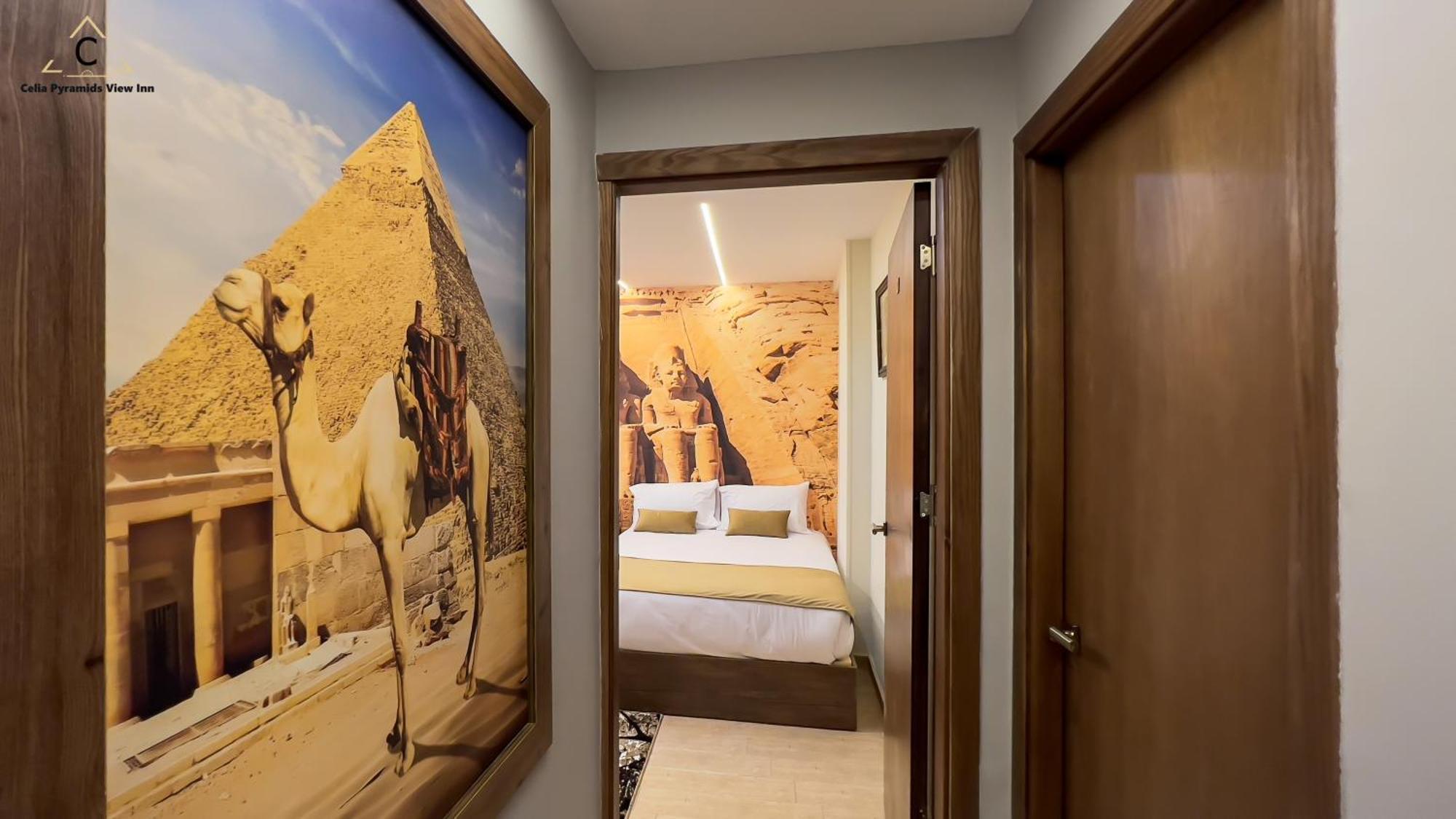 Celia Pyramids View Inn Nazlet el-Sîsi Eksteriør bilde