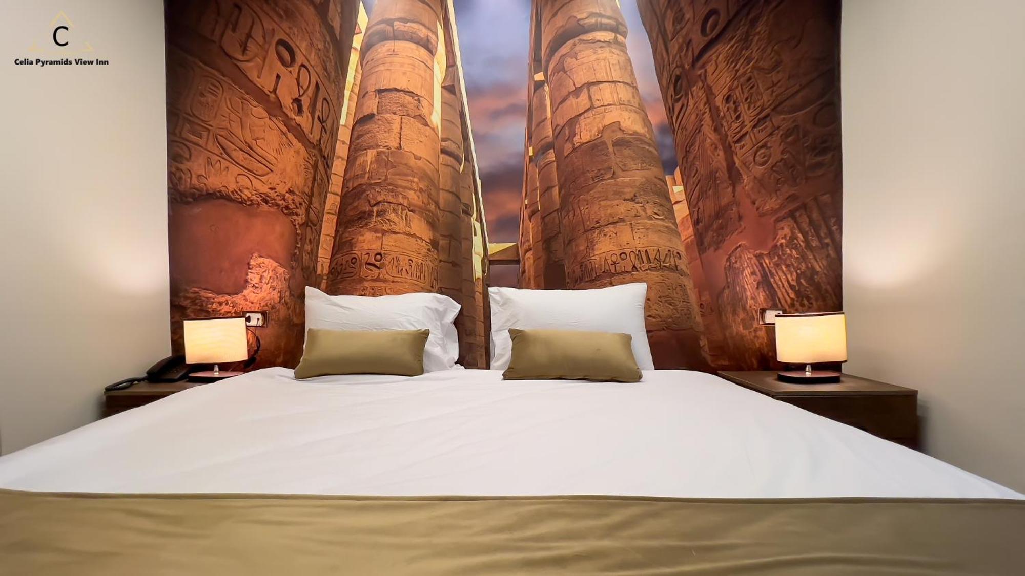 Celia Pyramids View Inn Nazlet el-Sîsi Eksteriør bilde