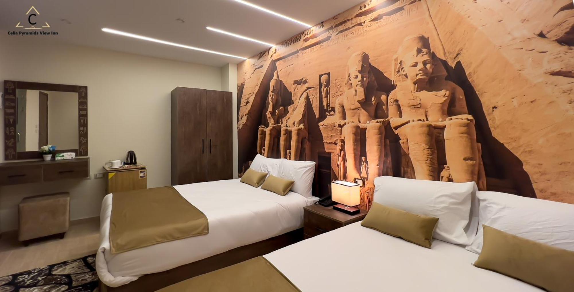 Celia Pyramids View Inn Nazlet el-Sîsi Eksteriør bilde