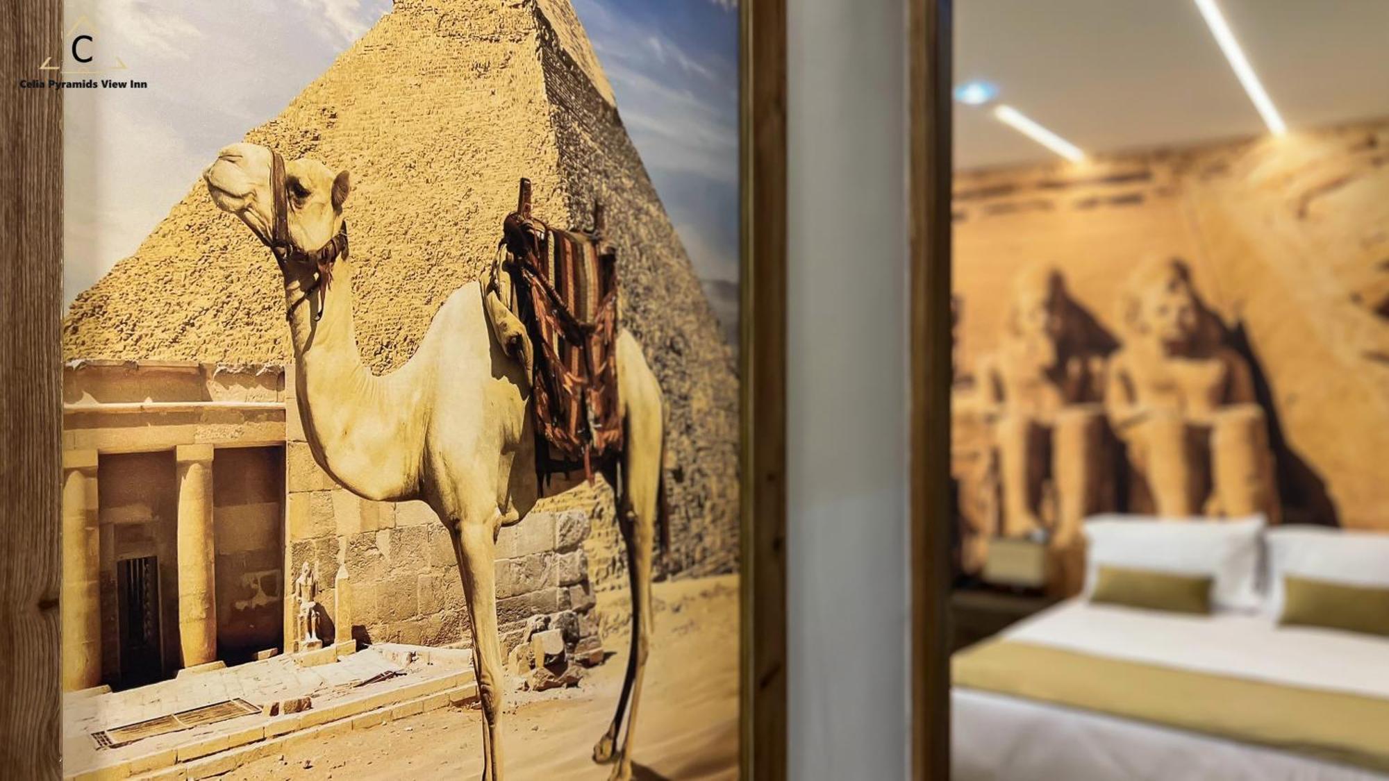 Celia Pyramids View Inn Nazlet el-Sîsi Eksteriør bilde