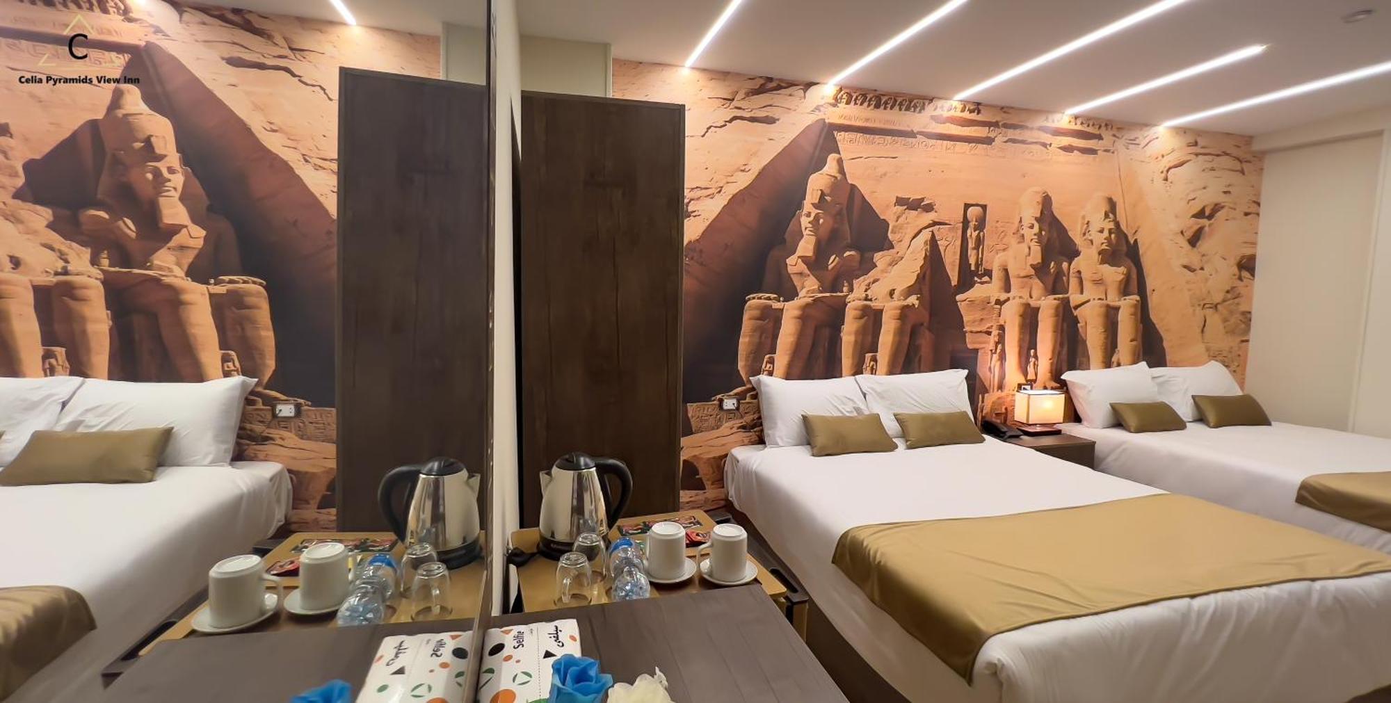 Celia Pyramids View Inn Nazlet el-Sîsi Eksteriør bilde