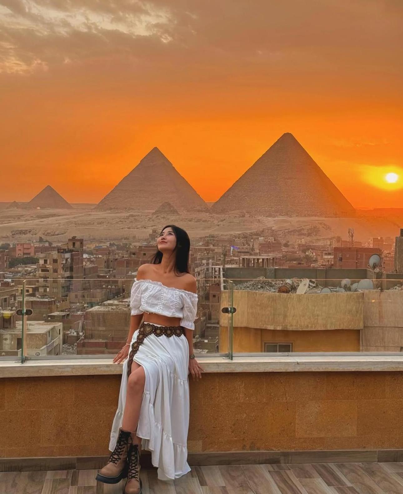 Celia Pyramids View Inn Nazlet el-Sîsi Eksteriør bilde
